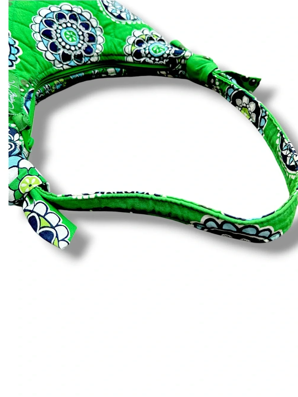 Vera Bradley Cupcakes Green Quilted Shoulder Bag Hobo Purse